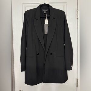Rachel Zoe Black Open Blazer M